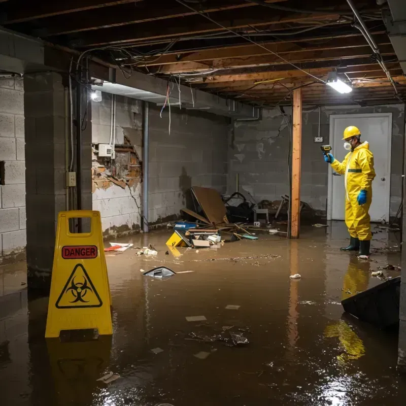 Flooded Basement Electrical Hazard in Ringling, OK Property